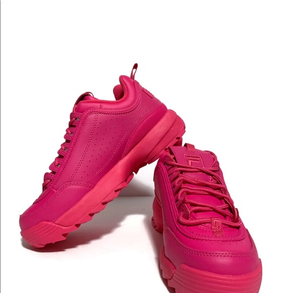 fila shoes hot pink